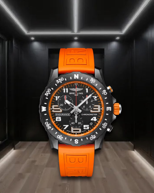 Breitling Endurance Pro Superquatz Orange 44mm