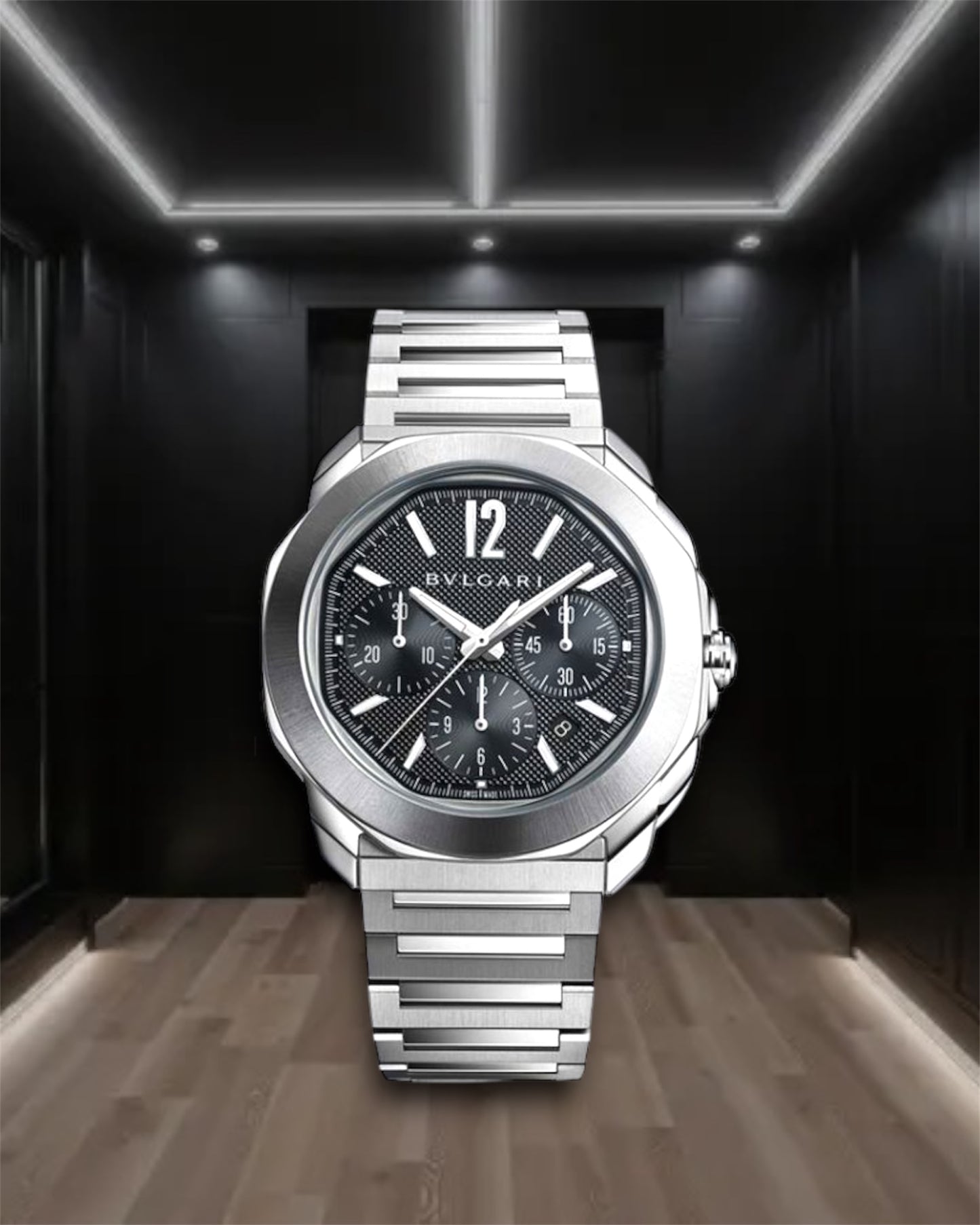 Bulgari Octo Roma Chronograph Black Dial 42mm REF103829