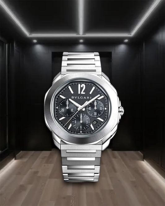 Bulgari Octo Roma Chronograph Black Dial 42mm REF103829