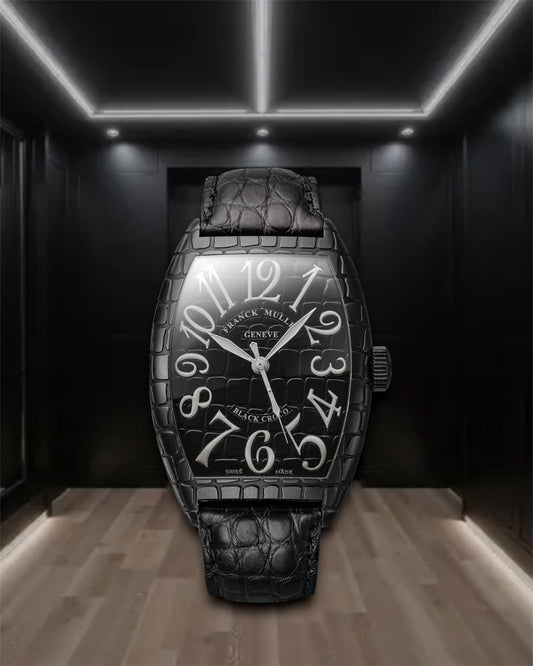 Franck Muller Cintrée Curvex Black Croco 8880 SC BLK CRO AC