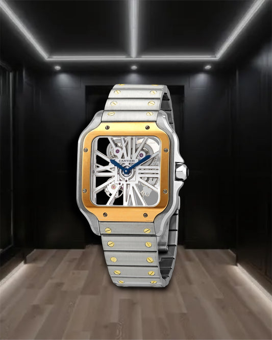 Cartier Santos de Cartier Skeleton Large Two Tone 40mm