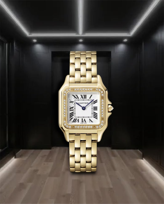 Cartier Panthere Steel Black Dial 22mm 