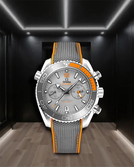 Omega Seamaster Planet Ocean Titanium Grey Rubber Strap 45.5mm