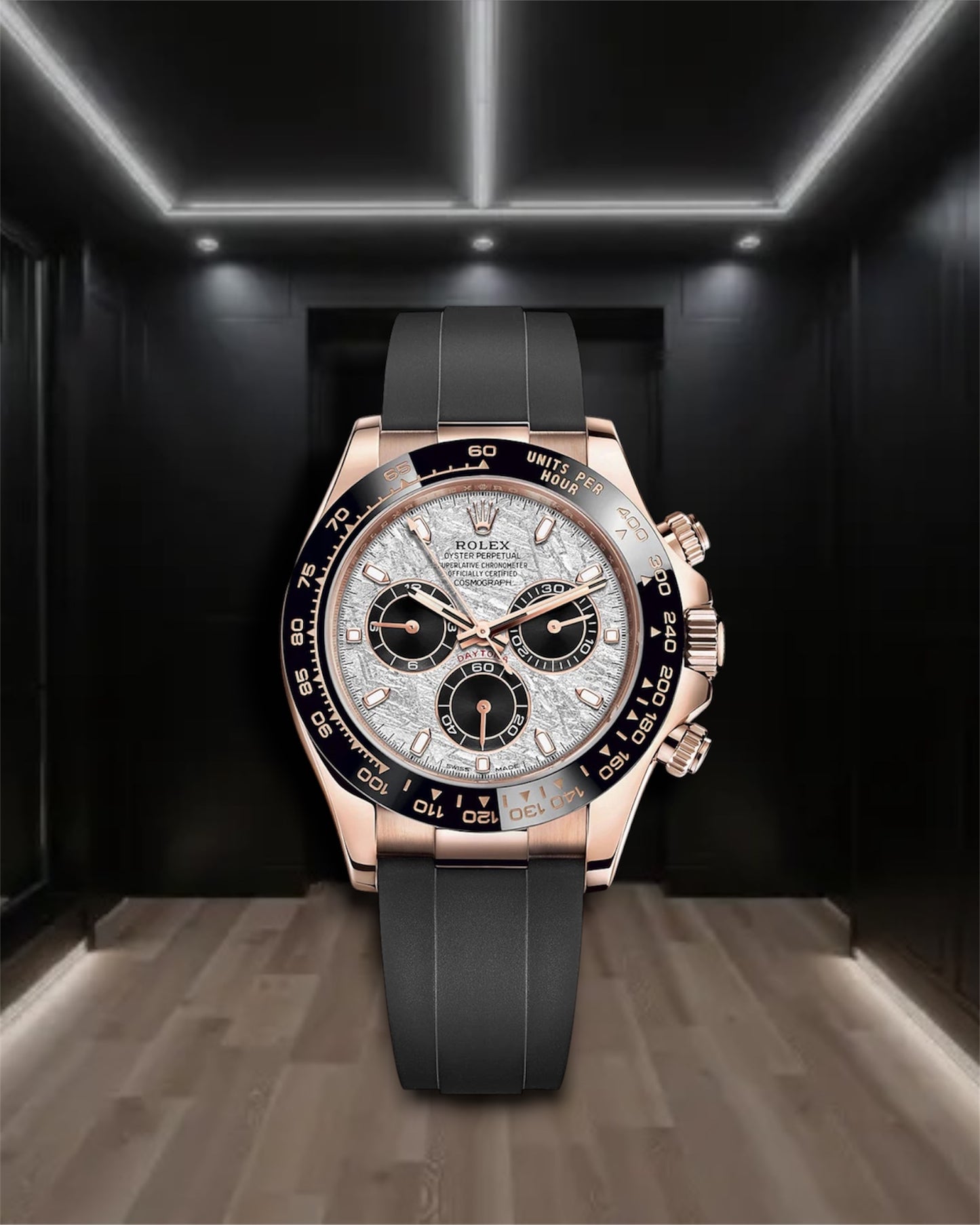 Daytona Cosmograph Oysterflex Everose Gold Meteorite Dial 