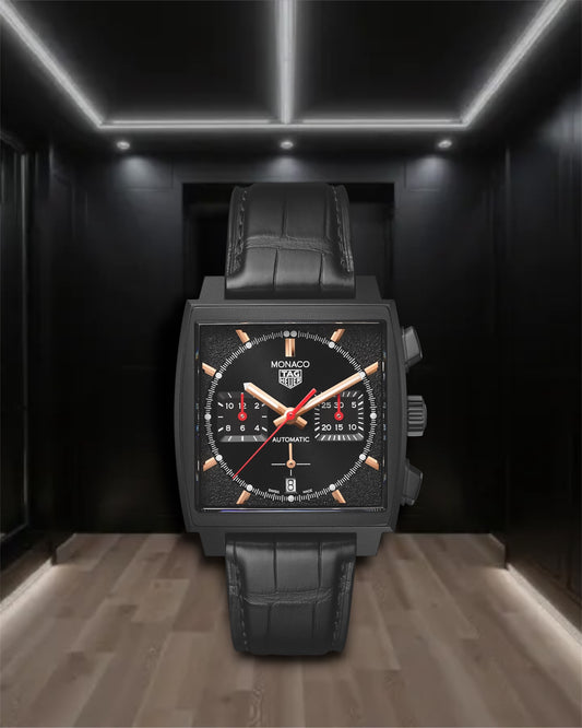 Tag Heuer Monaco Chronograph “Dark Lord” Special Edition 39mm Ref CBL2180.FC6497