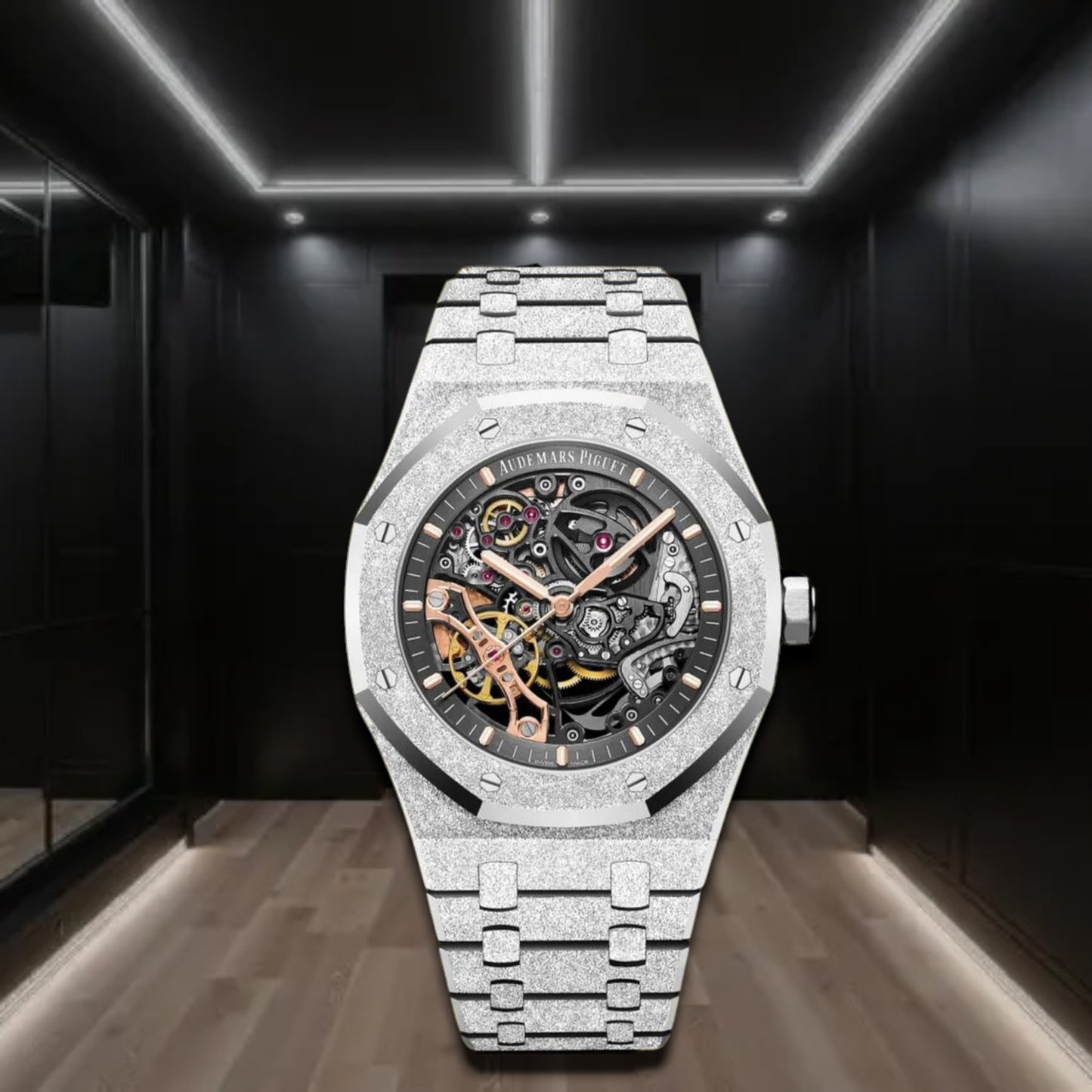 Audemars Piguet Royal Oak Double Balance Wheel Openworked Frosted Steel 41mm