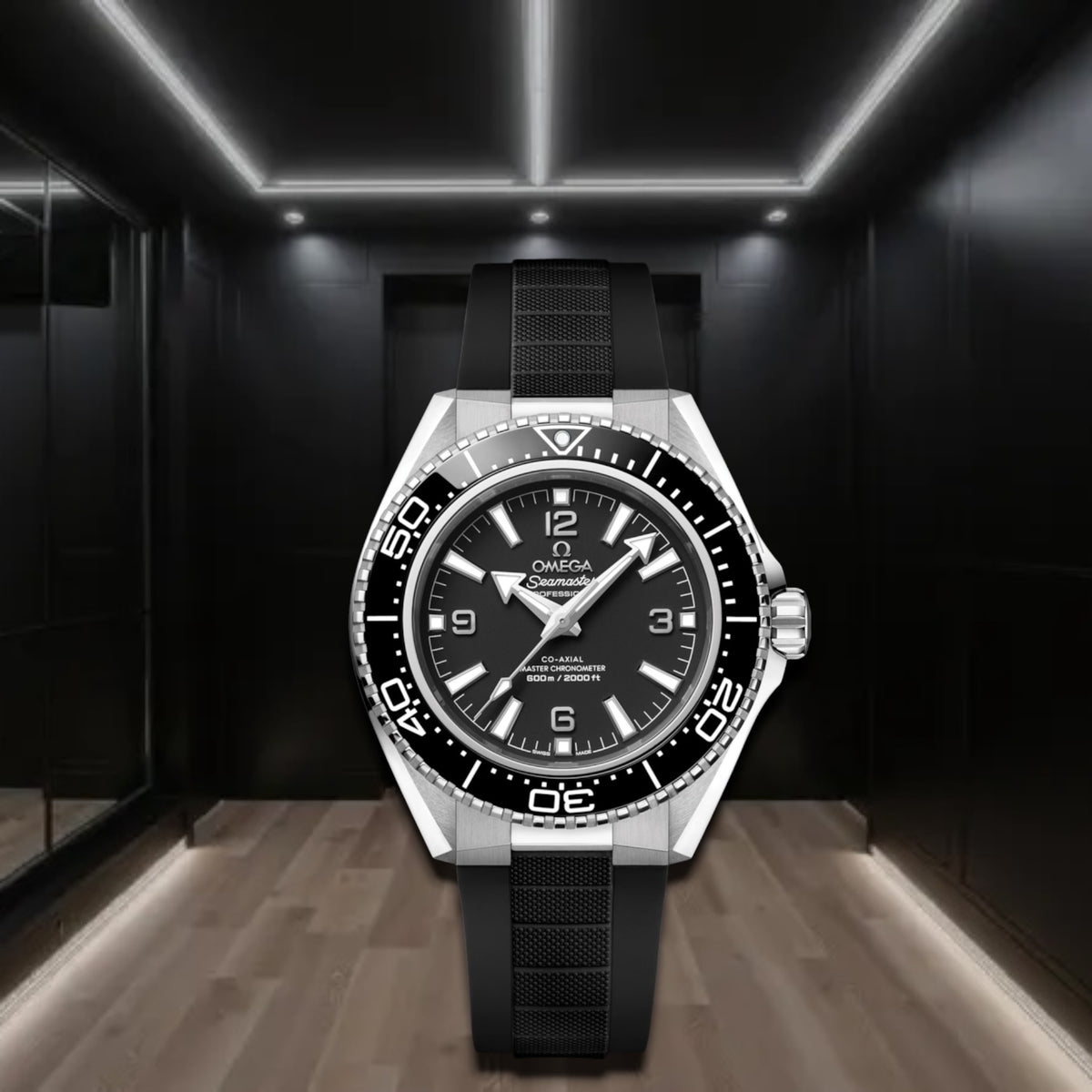 Omega Seamaster Planet Ocean 600m Steel Rubber Strap 42mm
