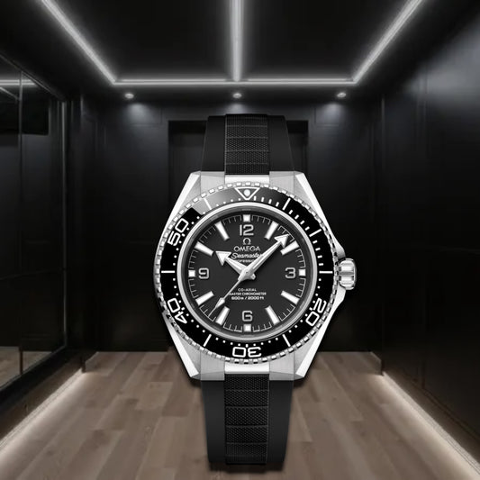 Omega Seamaster Planet Ocean 600m Steel Rubber Strap 42mm