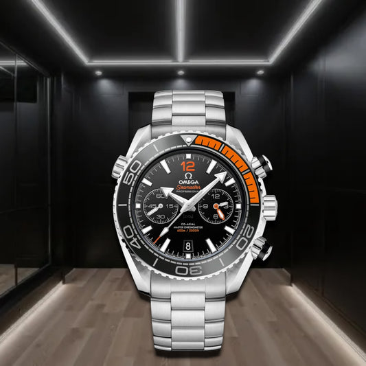 Omega Seamaster Planet Ocean 600M Co-Axial Master Chronometer Chronograph Black Dial 45.5mm