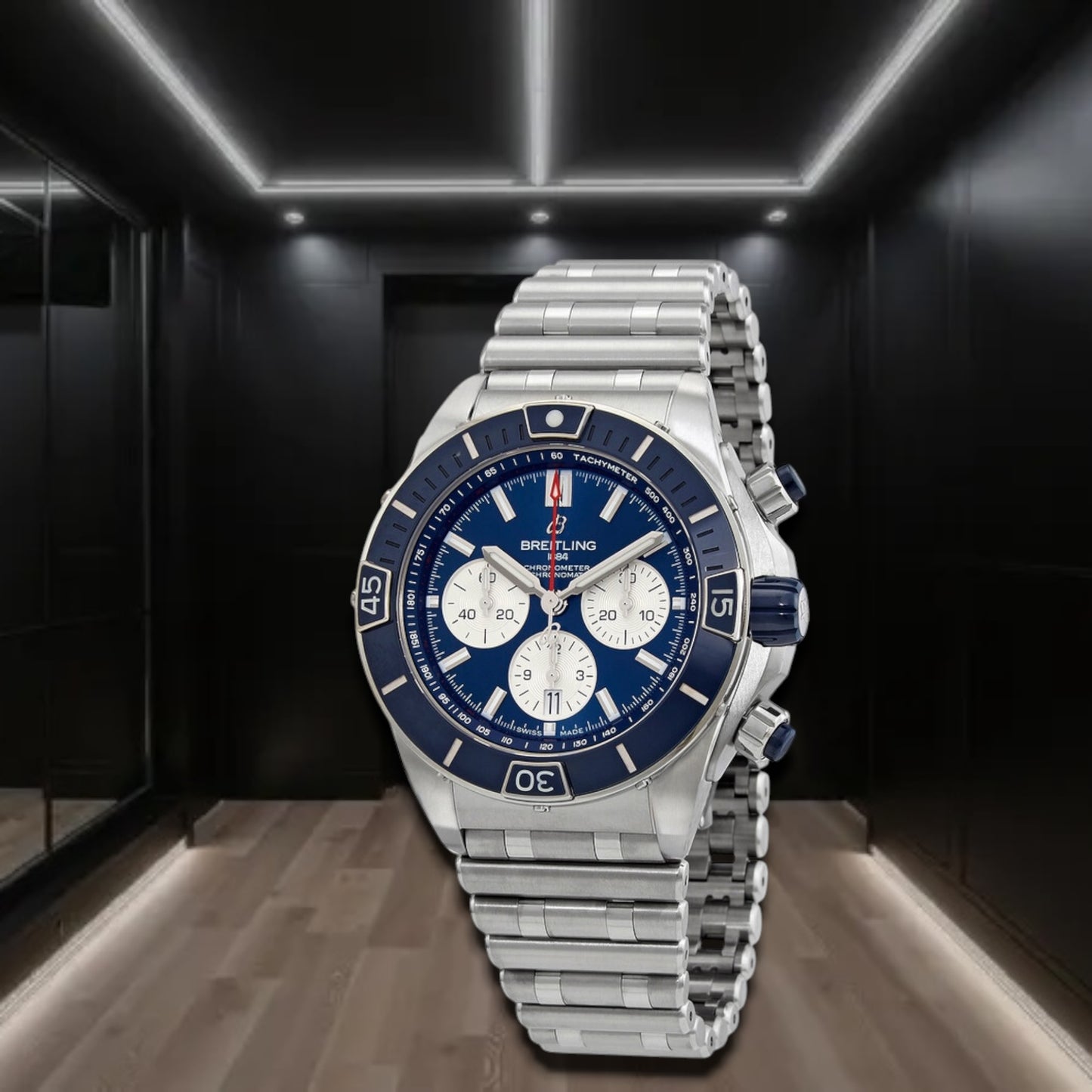 Breitling Super Chronomat B01 Chronograph Blue Dial 44mm