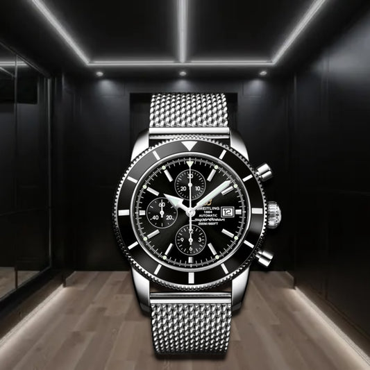 Breitling Superocean Heritage Chronograph Steel Black Dial 46mm