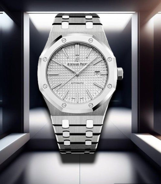 Audemars Piguet Royal Oak Selfwinding Steel Metallic White Dial 41mm