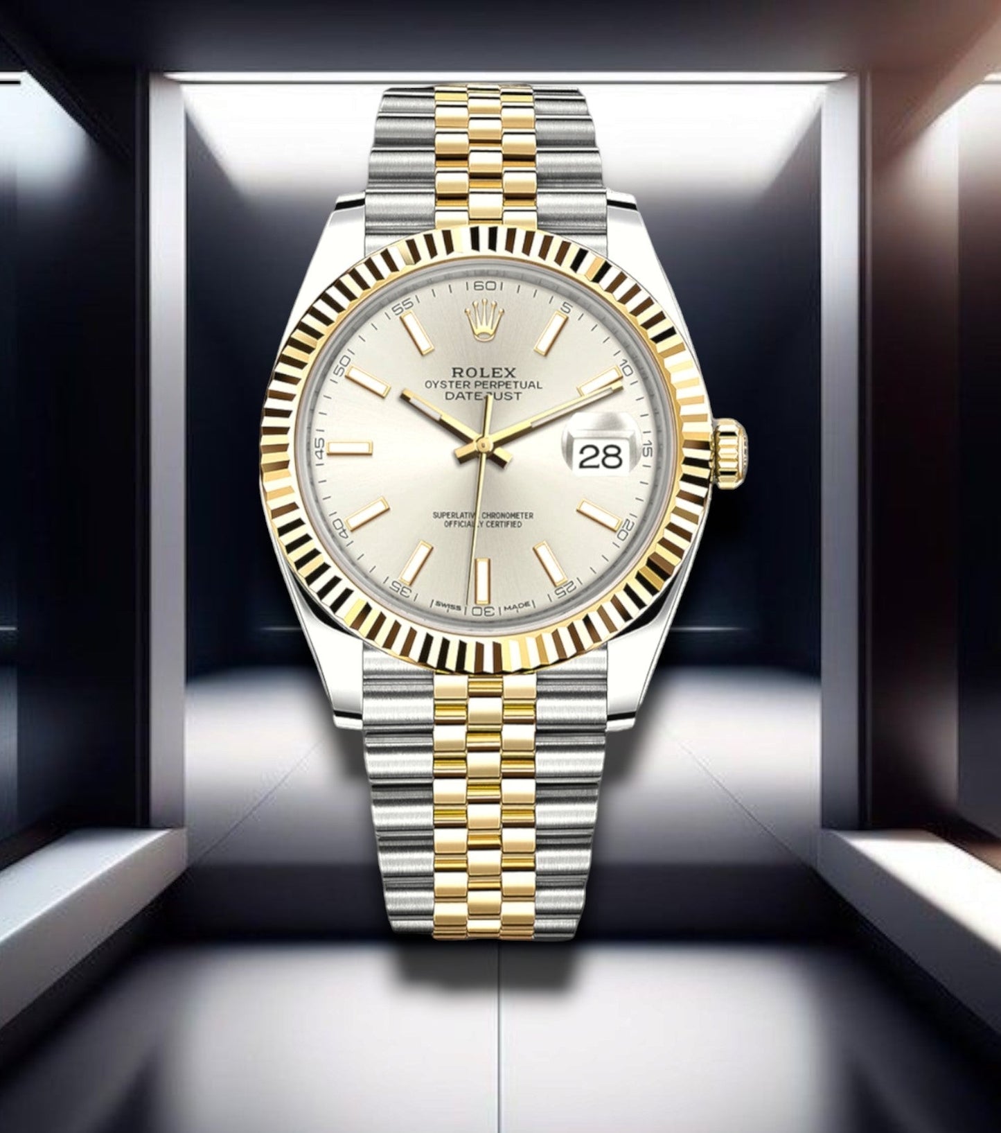 Datejust 41 Steel & Yellow Gold Silver Dial Jubilee