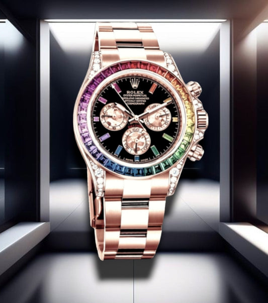 Daytona Cosmograph Everose Gold Rainbow 40mm 