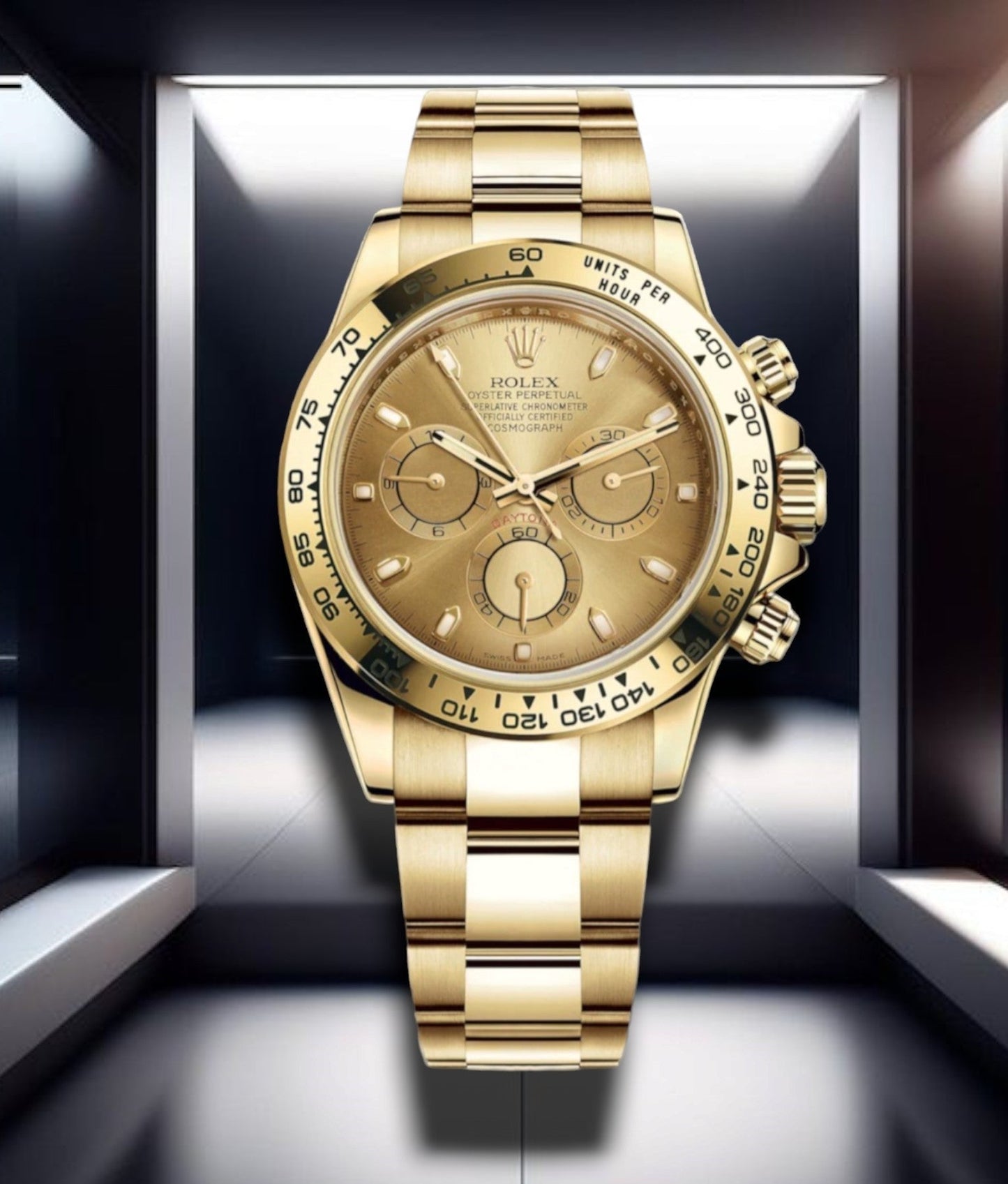 Daytona Cosmograph Gold Champagne Dial 