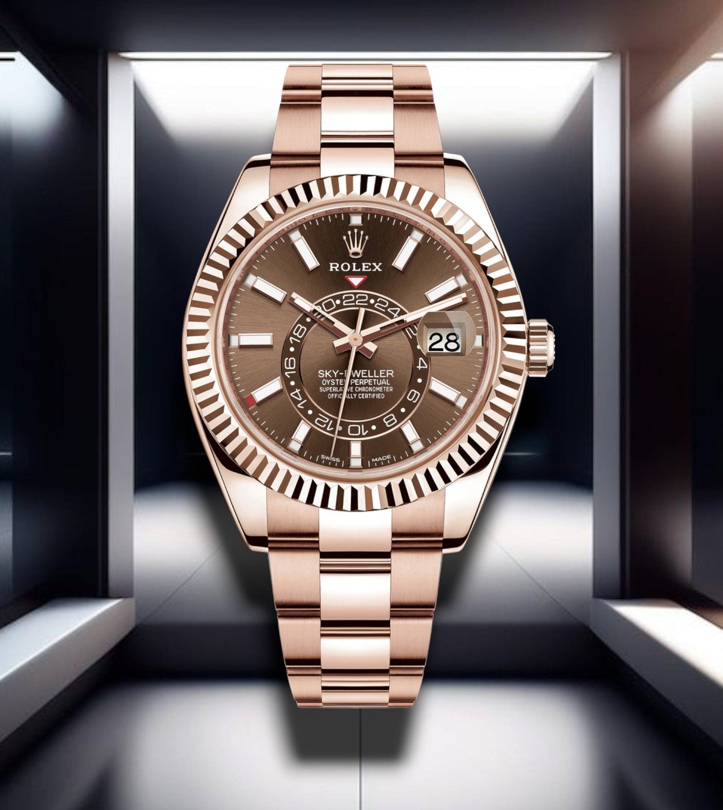 Sky Dweller Rose gold Chocolate Dial 42mm (Copy)