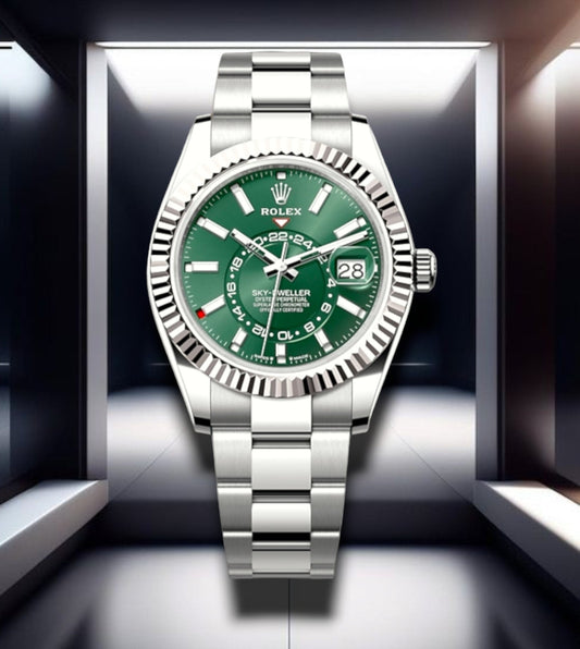 Sky Dweller Steel Green Dial 42mm 