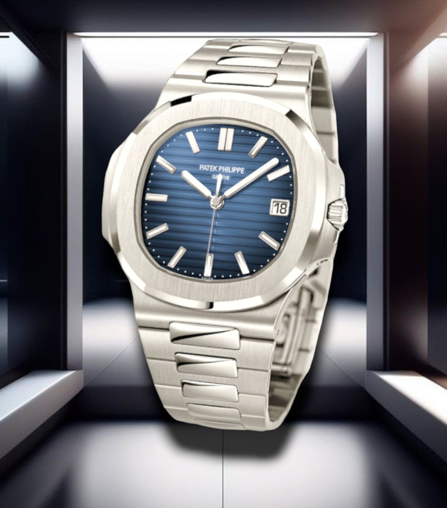 Patek Philippe Nautilus Steel Blue Dial 40.5mm