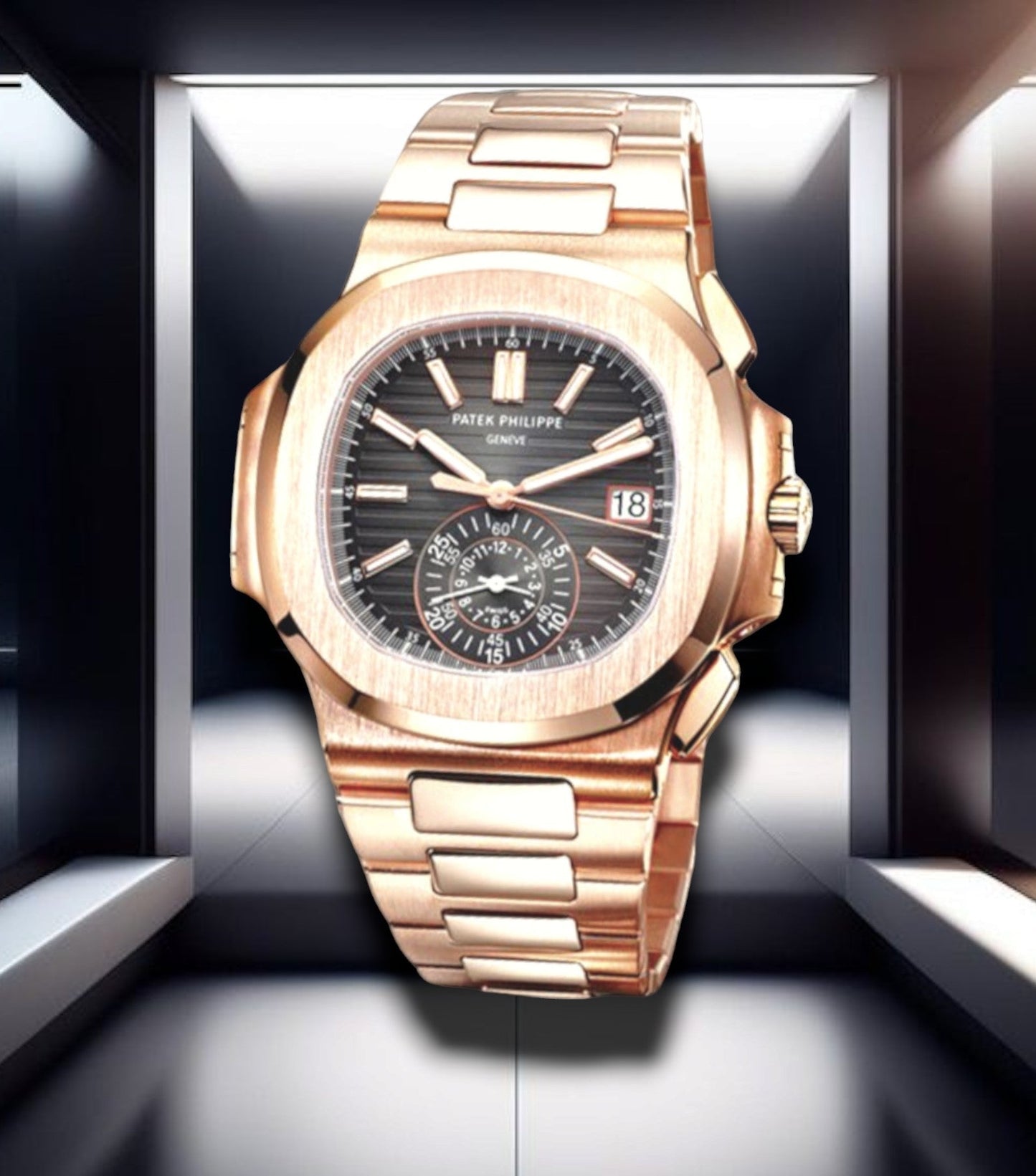 Patek Philippe Nautilus Flyback Chronograph Date Rose Gold 40.5mm