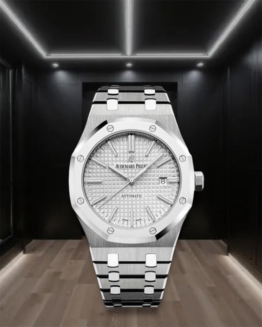 Audemars Piguet Royal Oak Selfwinding Steel Metalic White Dial Dial 41mm