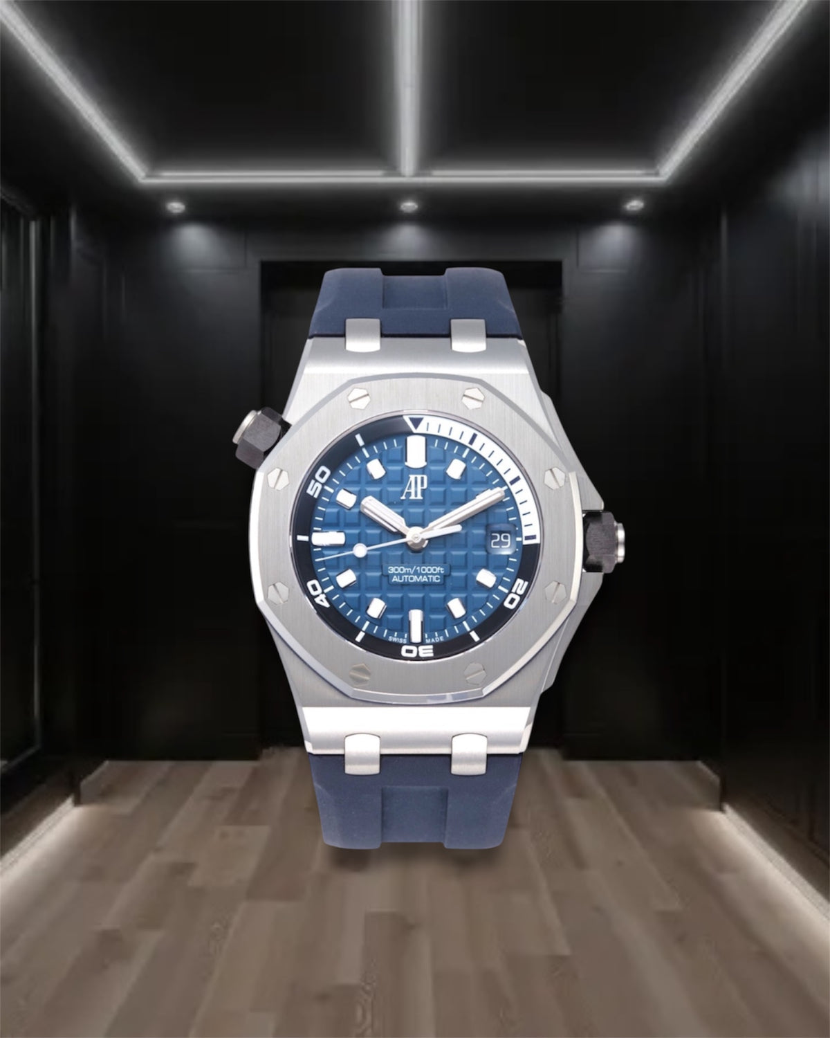 Audemars Piguet Royal Oak Offshore Steel & Blue Diver 42mm – Propertimer