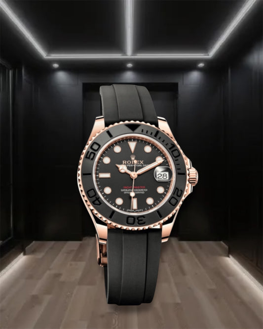 Yacht-Master 42 Oysterflex Everose Gold