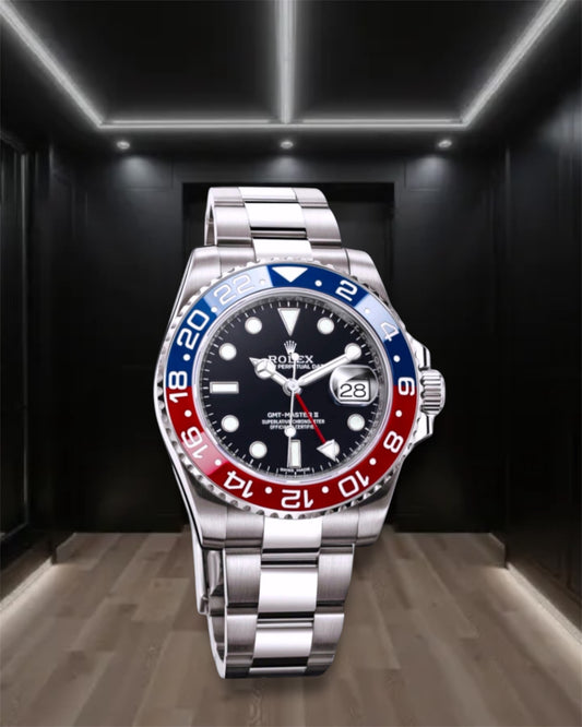 GMT-Master II Pepsi Black Dial Oyster 40mm