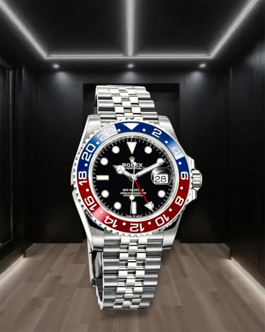 GMT-Master II Pepsi Black Dial Jubilee 40mm