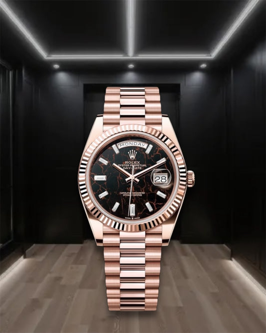 Day-Date Everose Gold Eisenkiesel Dial President 40mm