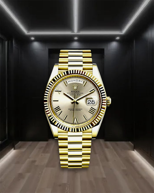 Day-Date Gold Sundust Dial President 40mm