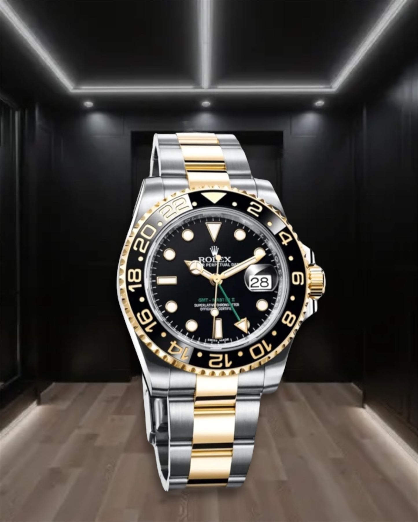 GMT-Master II 2-Tone Black Dial Oyster 40mm