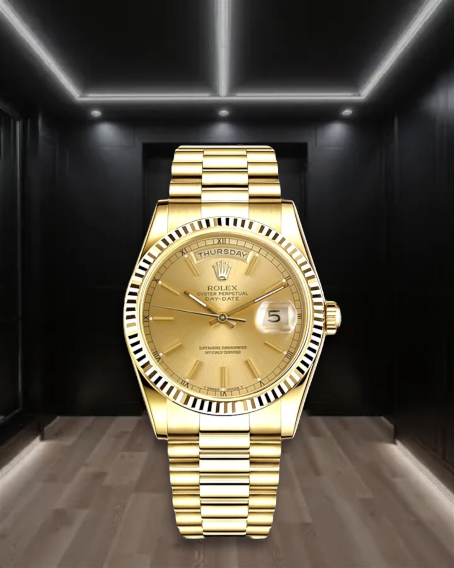 Day-Date Gold Champagne Dial President 40mm