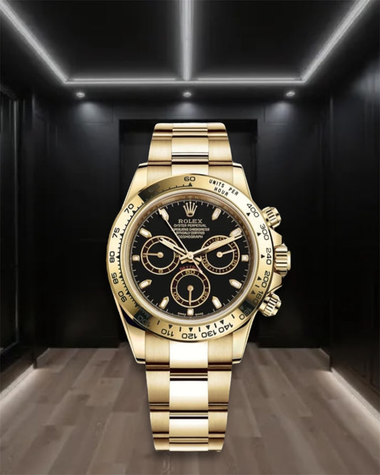 Daytona Cosmograph Gold Black Dial 40mm