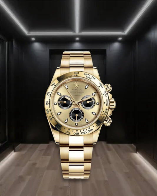 Daytona Cosmograph Gold Black & Champagne Dial