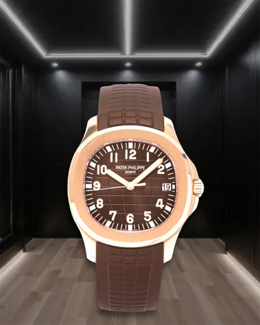 Patek Philippe Aquanaut 5167R Rose Gold Case Chocolate Dial Chocolate Rubber Strap 42.2mm