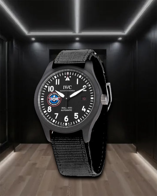 IWC Pilot Mark XVIII Top Gun Edn “SFTI” Black Ceramic 41mm