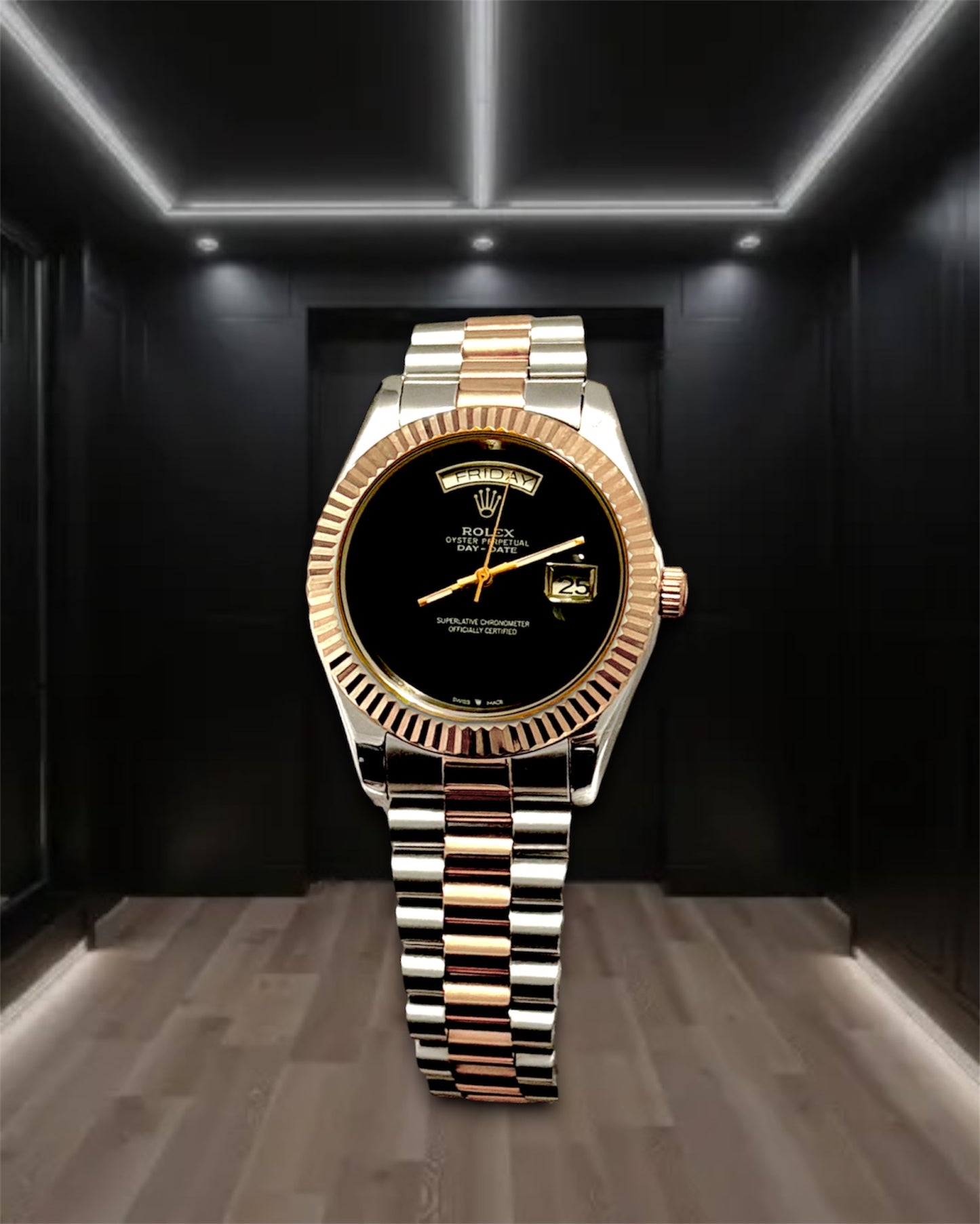 Day-Date Two Tone Onyx Dial 40mm President