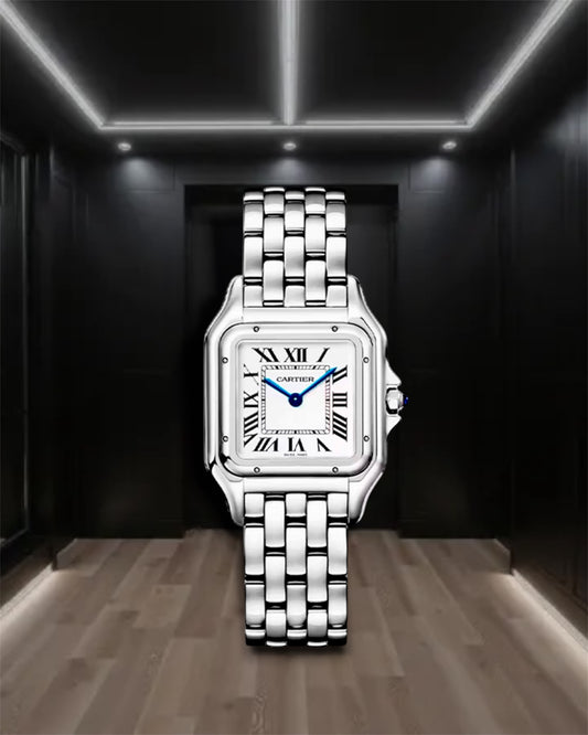 Cartier Panthere Steel Black Dial 22mm 