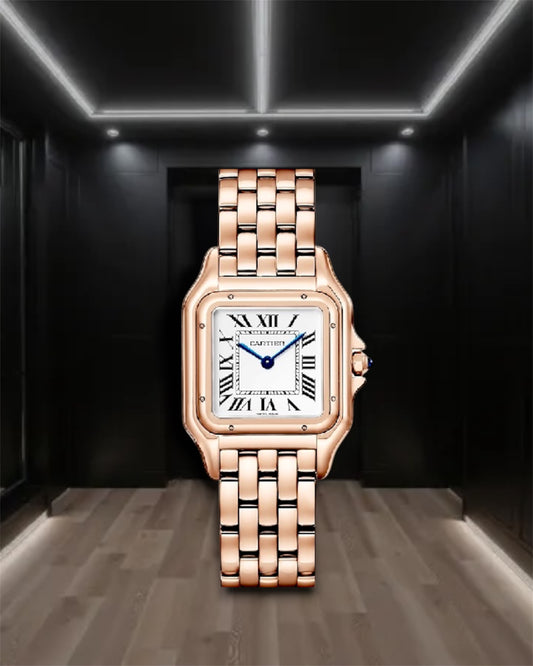 Cartier Panthere Steel Black Dial 22mm 