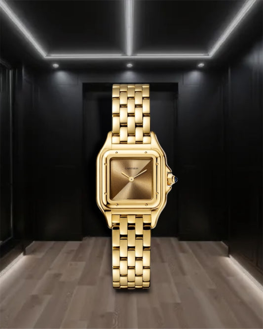 Cartier Panthere Steel Black Dial 22mm 