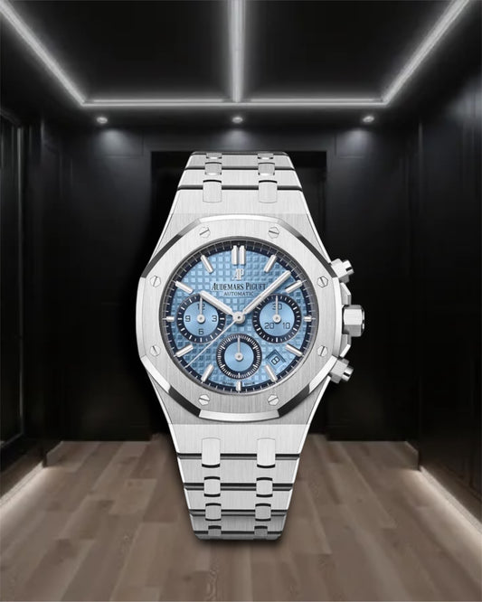 Audemars Piguet Royal Oak Chronograph Steel Light Blue Dial 41mm