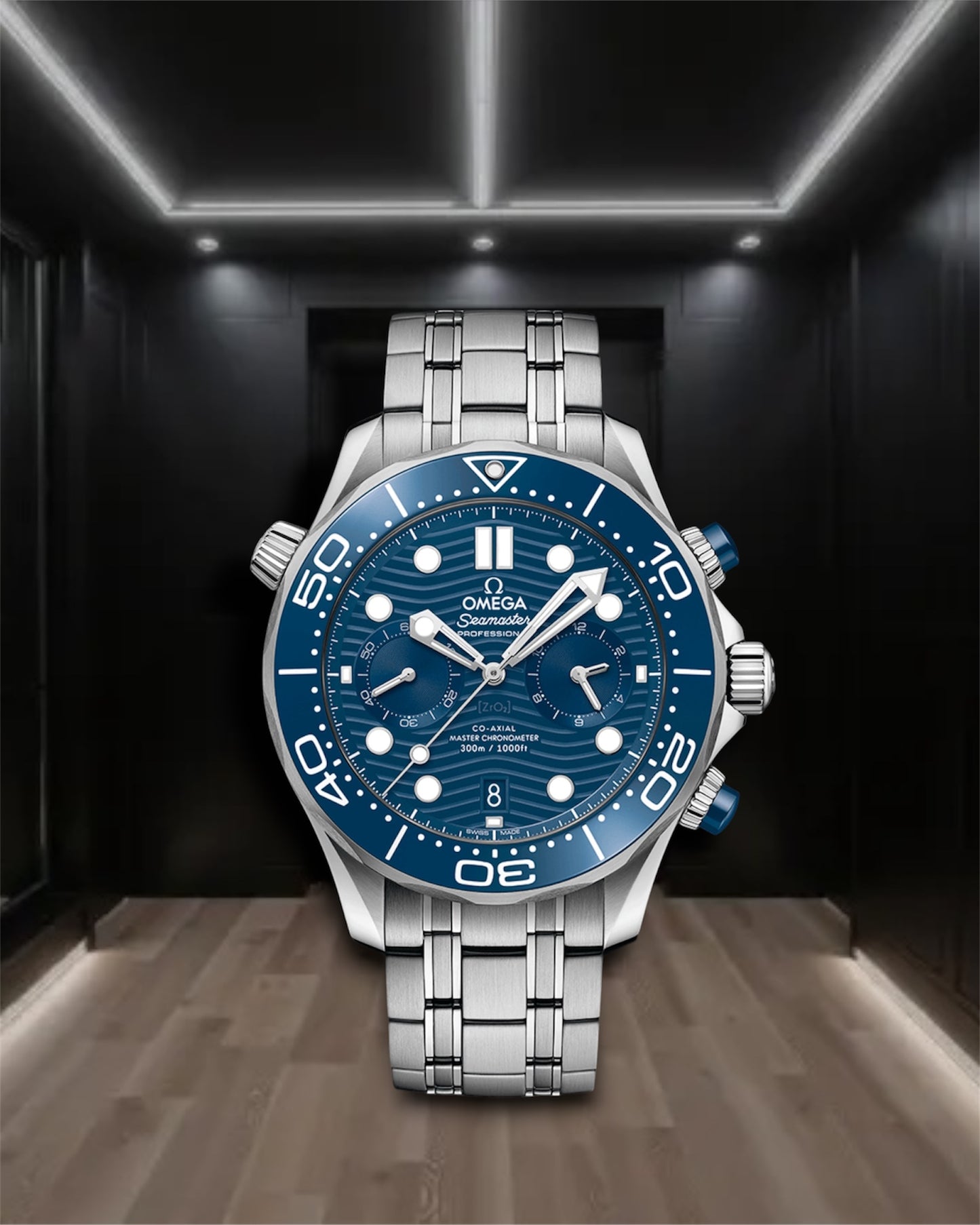 Omega Seamaster Diver 300M Chronograph Steel Blue Dial 44mm