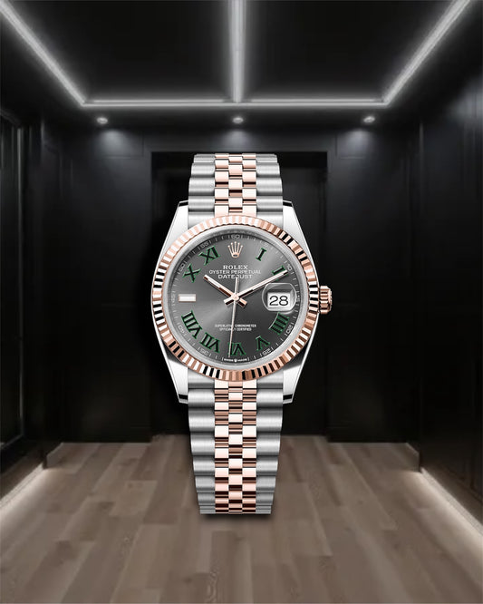 Datejust 36 Wimbledon Roman Two-Tone Rose Gold Jubilee