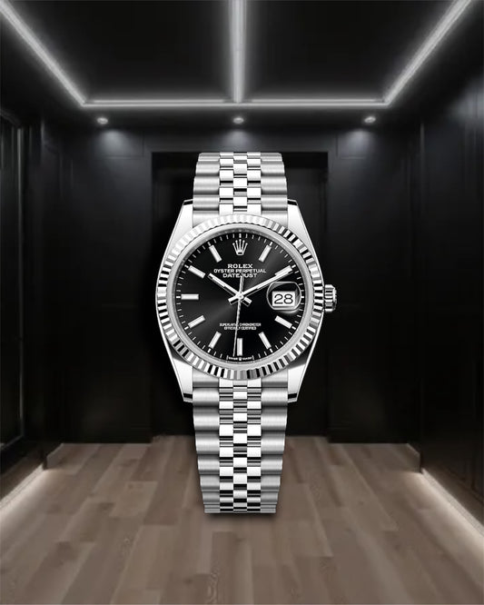 Datejust 36 Steel Black Dial Jubilee