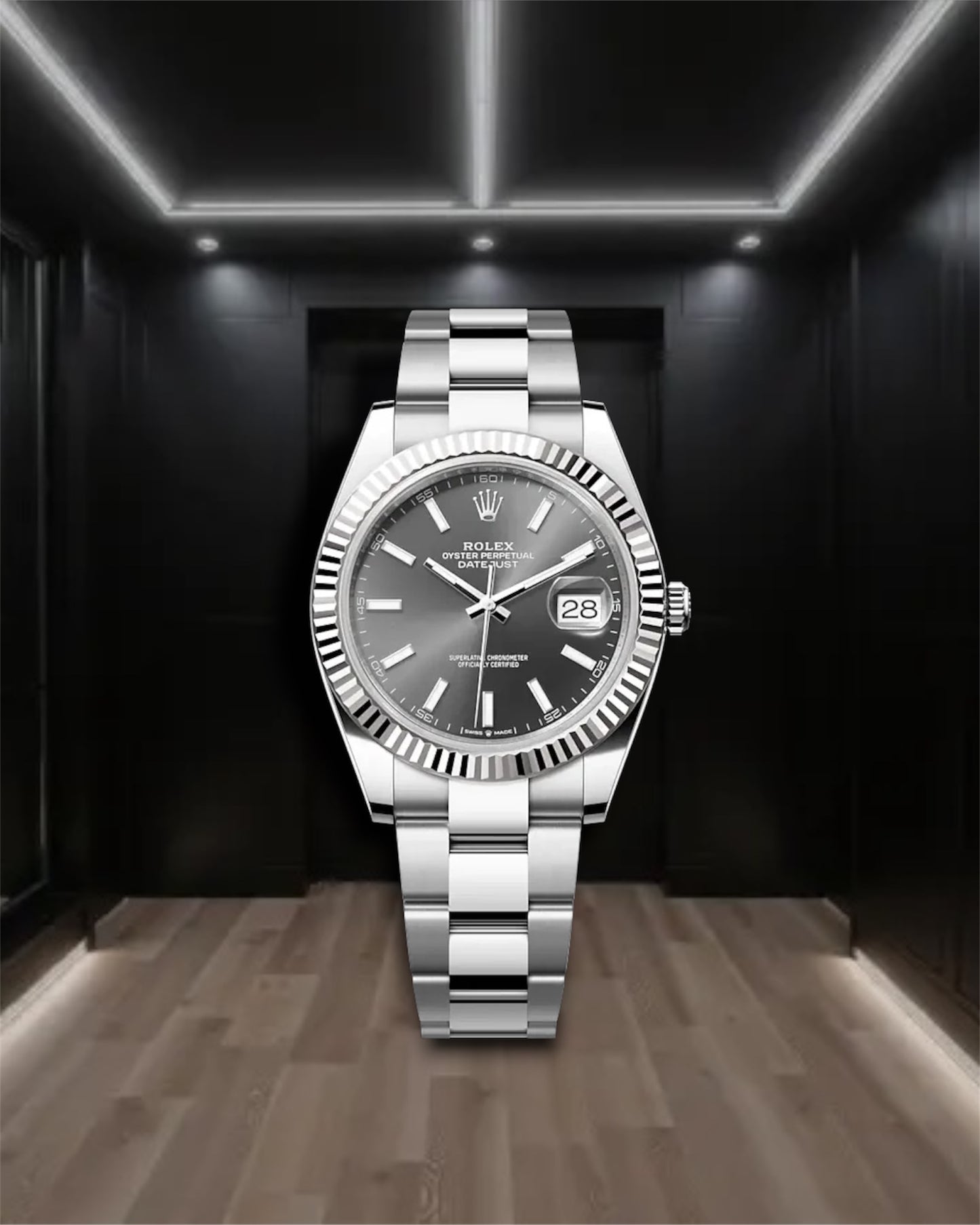 Datejust 36 Steel Rhodium Dial Oyster