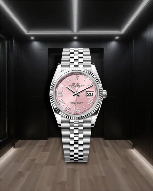 Day-Date Pink Roman Dial 36mm Jubilee