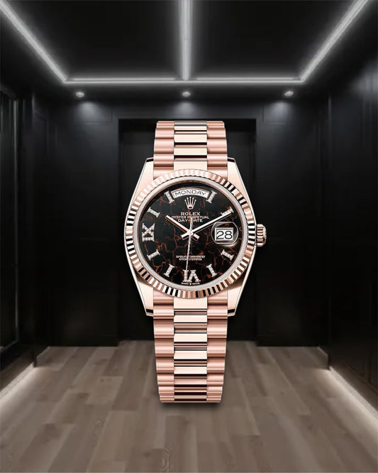 Day-Date Everose Gold Eisenkiesel Dial President 36mm